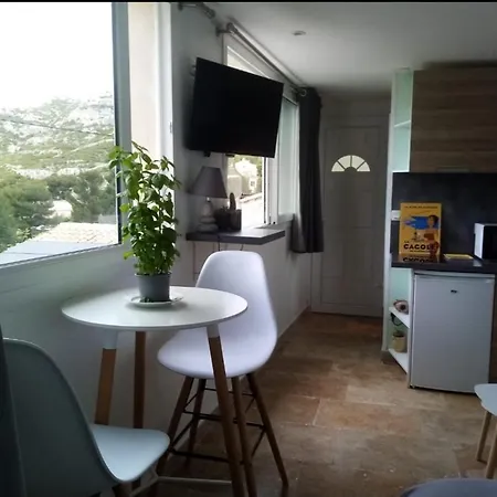 Studio D'Environ 20M2, Piscine, Vue Mer, Pour 2 Personnes Marseilles Buitenkant foto